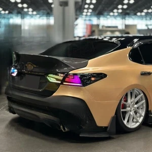 Smoked RGB LED Tail Light Toyota Camry XSE XLE SE LE TRD For 2018-2024 Rear Lamp - Picture 1 of 12