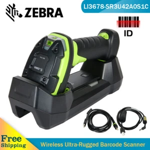 Zebra LI3678-SR3U42A0S1C Handheld Wireless Barcode Scanner 1D Bar Code Reader - Picture 1 of 7