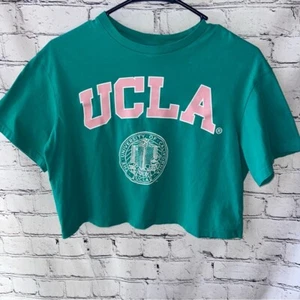 Camiseta H&M UCLA Varsity Gráfica Recortada Talla XL - Imagen 1 de 6