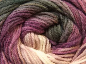 100 gram Magic Light #22025 Grape Grey Lilac White Ice DK Acrylic Yarn 393 yards - Picture 1 of 8