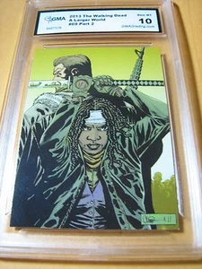 THE WALKING DEAD 2013 A LARGE WORLD MACHIONNE # 69 GRADO 10 L@@K - Foto 1 di 1