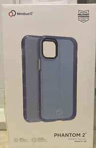 Nimbus9 Phantom2.  Case for Apple iPhone 11/XR  - Carbon / Pacific Blue - Picture 1 of 3