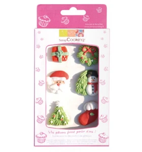 Décoration pour Bûche de Noël Père Noël - Picture 1 of 1