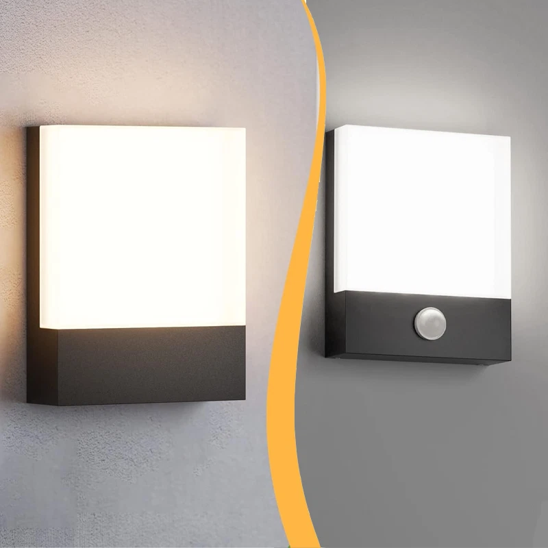 LED Außenleuchte mit oder ohne Bewegungsmelder Wandleuchte Außenlampe Wandlampe - Bild 1 von 4