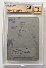 2015 Leaf Draft JAMEIS WINSTON Black Printing Plate 1/1 - BGS GEM 9.5 Auto 10