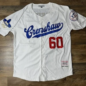 NIPSEY HUSSLE CRENSHAW Victory Lap Headgear Classics Baseball Jersey Dodgers - Picture 1 of 6
