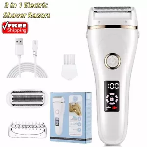 3 in 1 Electric Shaver Razors for Women, Waterproof Bikini Facial Hair Trimmer - Picture 1 of 10