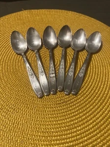 1847 Rogers Brothers Heritage International Silber Silberbesteck 6 Löffel Tee Vintage - Bild 1 von 10