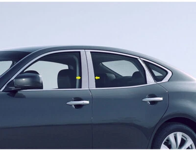Stainless Steel Pillar Trim 4Pc For 2011-2013 Infiniti M37 - Image 1 of 3