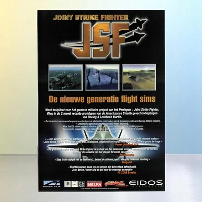 1997 JSF Joint Strike Fighter (PC) A4 Vintage Print Ad/Poster, 100% Official Art - Image 1 of 3
