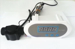 Medidor de flujo de agua 1-1/4" LED digital con sensor de flujo de pasillo 12V corte de flujo automático - Imagen 1 de 4