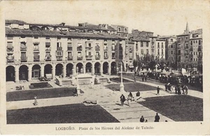 ESPAÑA (Y297) 1938 Postal LOGROONO Sello Falta en ITALIA - Imagen 1 de 2