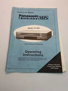 Manual Panasonic Omnivision PV-4501 - Imagen 1 de 2