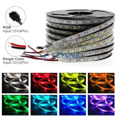 DC12V LED strip 5050 60LEDs Flexible Home Decoration Lighting Tape  RGB RGBW CCT - Image 1 of 4