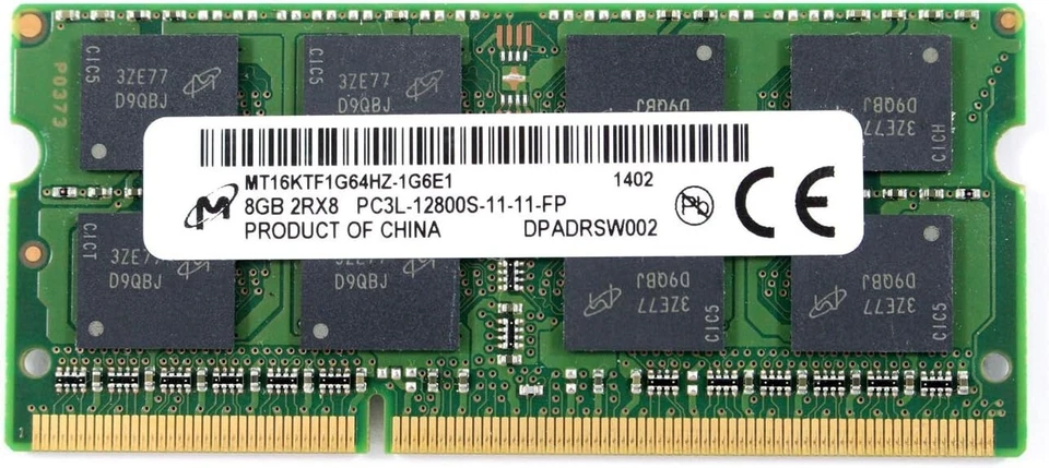 16GB (8GB x 2) Micron DDR3 1600 PC3-12800 2Rx8 - Image 1 of 1