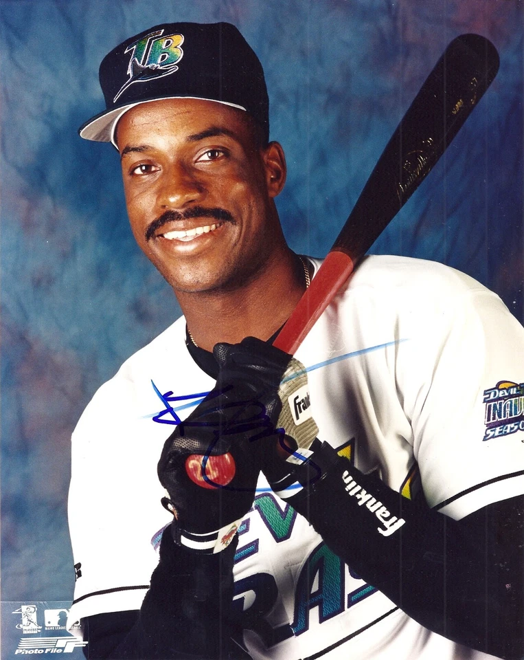 Fred McGriff Tampa Bay Devil Rays Autographed 8" X 10" Color Photo - Image 1 of 1