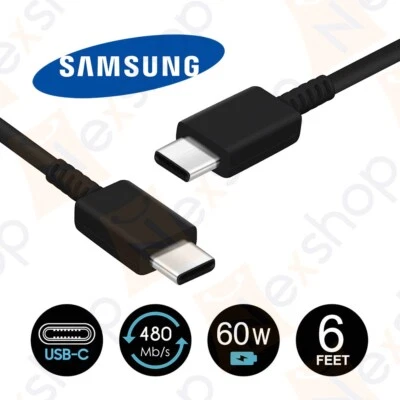 Original Samsung EP-DX310 6ft(1.8m) 3AMP Super Fast USB-C to USB-C Cable - Image 1 of 3