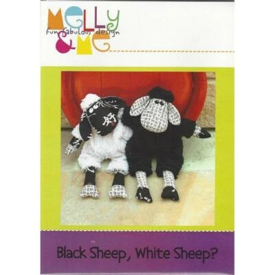 SEWING PATTERN - Melly & Me - Black Sheep White Sheep - Soft Toy - Image 1 of 2