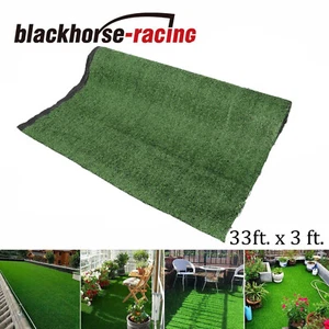 33x3ft Artificial Grass Fake Synthetic Rug Garden Landscape Lawn Carpet Mat Turf - Picture 1 of 8