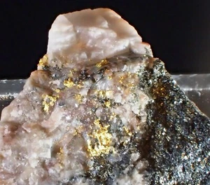 NEW Rare SUPERB GOLD Fine Mineral Specimen CAMFLO mine Malartick Quebéc Canada - Picture 1 of 4