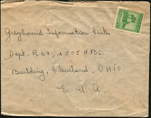 Chile Valparaiso Cover to Cleveland USA 40c Postage Latin America - Picture 1 of 2