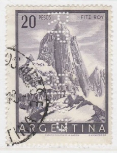 Perfin on ARGENTINA Stamp Used A29P41F37881 - Imagen 1 de 1