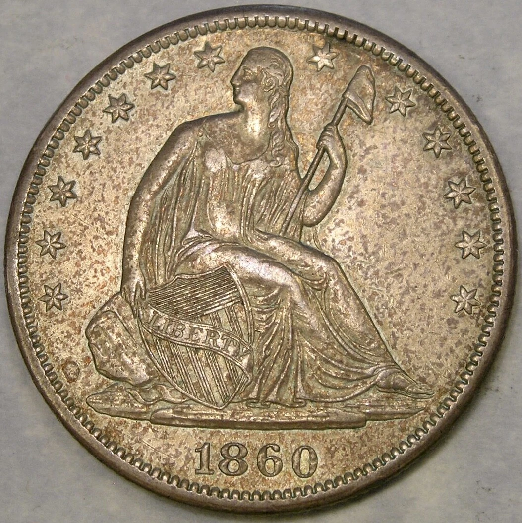 1860 Seated Liberty US Half Dollars for sale | eBay