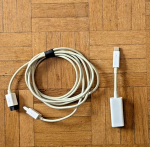 Apple A1463 Thunderbolt to FireWire 800 Adapter w/ FireWire 800-400 Cable (EXC) - Photo 1/4