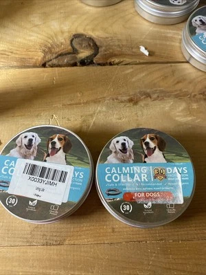 2) Collar calmante para la ansiedad 1 mes 30 días de suministro para perros NUEVO Foto 1 de 2