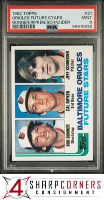 1982 Topps #21 Cal Ripken Jr. RC Orioles Hof PSA 9 Foto 1 de 4