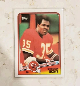 1988 Topps Christian Okoye Kansas City Chiefs RC #363 - Picture 1 of 2