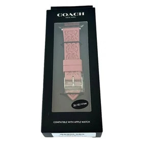 Bracelet Coach Apple Watch, 38 mm et 40 mm en blush - Photo 1 sur 7