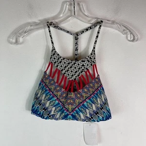 Red Carter NWT Red Halter Bikini Top Size S - Picture 1 of 6