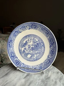 Vintage Unmarked Blue Willow 10" Dinner Plate - Picture 1 of 2