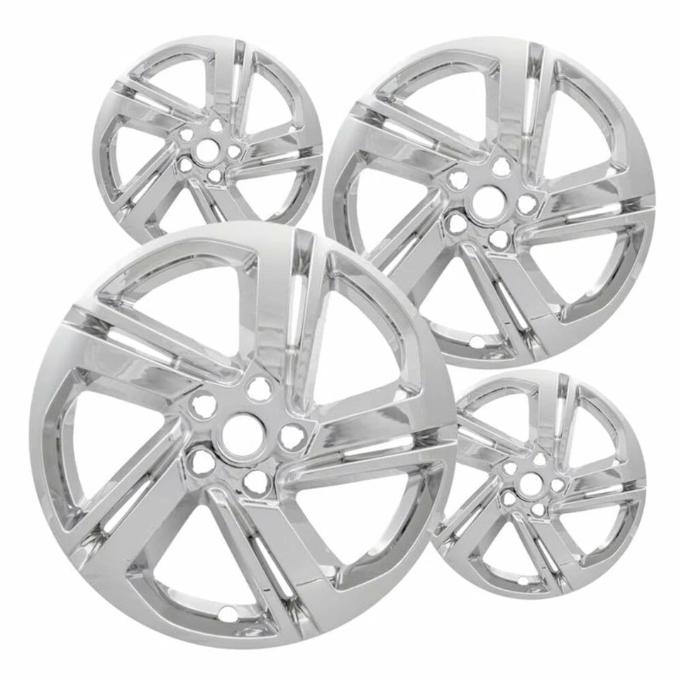 Set of 4 Chrome 18 inch Impostor Wheel Skins for 18-20 GMC Terrain Rim Covers Foto 1 de 4