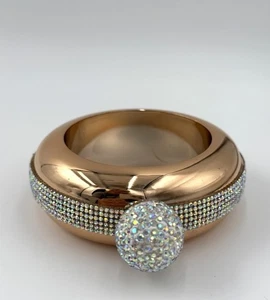 Gold Rhinestone Flask Bangle (Hidden Liquor Bottle) Novelty Gift - Picture 1 of 5