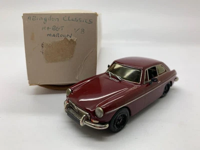 ABINGDON CLASSICS Bianco Metallo Costruito MGB GT Marrone 1/43 - Immagine 1 di 4