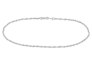 Singapore Chain Bracelet in Platinum (7 inches) - Picture 1 of 4