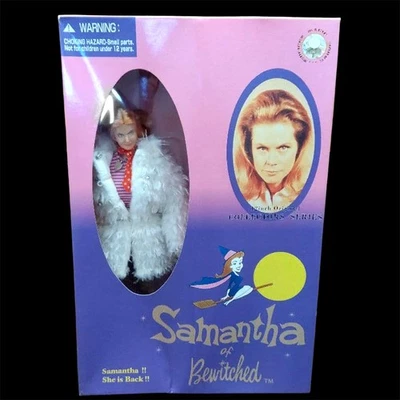 Hechizado Samantha Stephens Abrigo Blanco 12" Figura Muñeca Elizabeth Montgom... - Imagen 1 de 4
