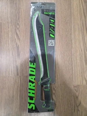 Schrade Full Tang 22" Machete 3Cr13 Acero Cordón Agujero TPR Mango SCMACH2 NUEVO Foto 1 de 2