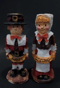 1996 Hermitage Keramik THANKSGIVING Pilger Kerzenständer Halter (WIE BESEHEN) - Bild 1 von 12