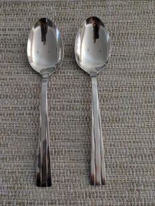 2 Massive Servierlöffel Oneida Camden Glänzend Edelstahl Besteck USA - Bild 1 von 4