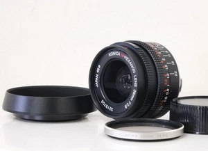 [Unused w/Hood] Konica M Hexanon 28mm f/2.8 Leica M Mount Wide Angle From JAPAN - Picture 1 of 17