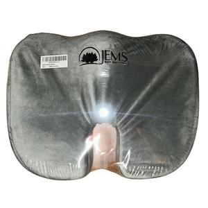 JEMS Gel Cuscino Sedile Memory Foam Migliorato Grigio - Foto 1 di 4