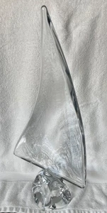 Daum France Kristall Voilier Segelboot Skulptur großes Kunstglas 21" signiert - Bild 1 von 11