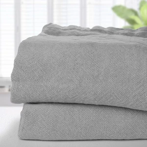 NEW Brahms Mount Plain Linen Blanket King Dove - Picture 1 of 3