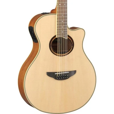 Yamaha APX700II-12 12-String Thinline Acoustic-Electric Guitar, Solid Spruce Top - Image 1 of 3