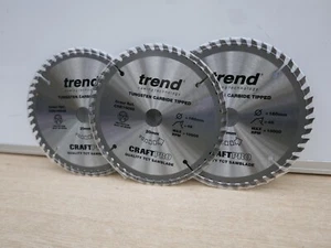 3 X TREND 160MM X 20MM 48T TCT PLUNGE SAW BLADES FESTOOL TS55 CSB/16048 - Picture 1 of 2