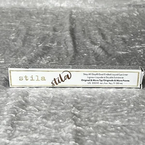 Stila Stay all Day Dual-Ended Liquid Eye Liner Intense Black/Kitten Kosmo - Picture 1 of 5