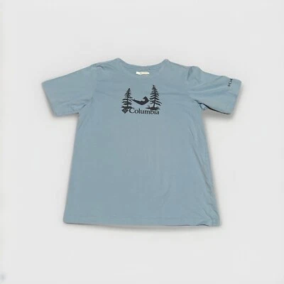 Camisa Columbia 100 % algodón azul claro con gráfico de oso para niños talla grande 14/16 Foto 1 de 4